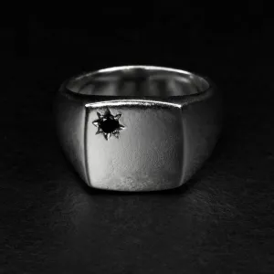 Square Signet Ring - CORNERSTONE