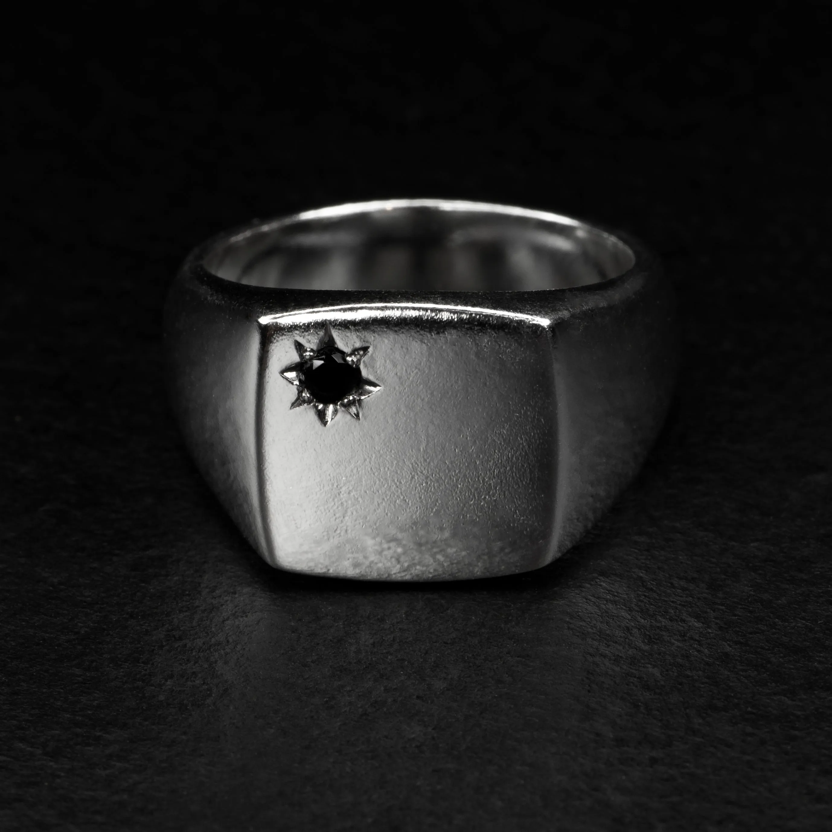 Square Signet Ring - CORNERSTONE