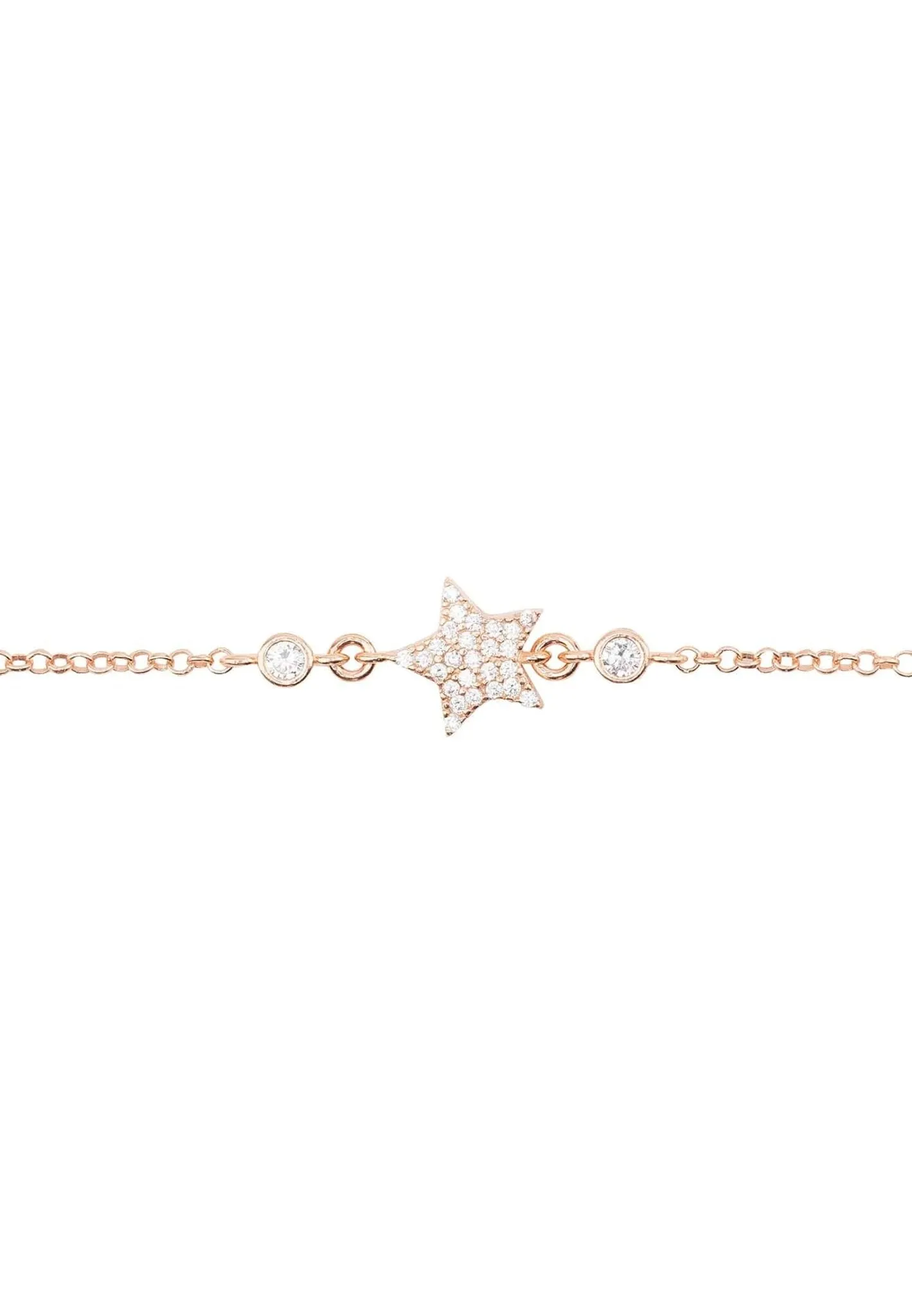 Star Lucky Bracelet White Rosegold