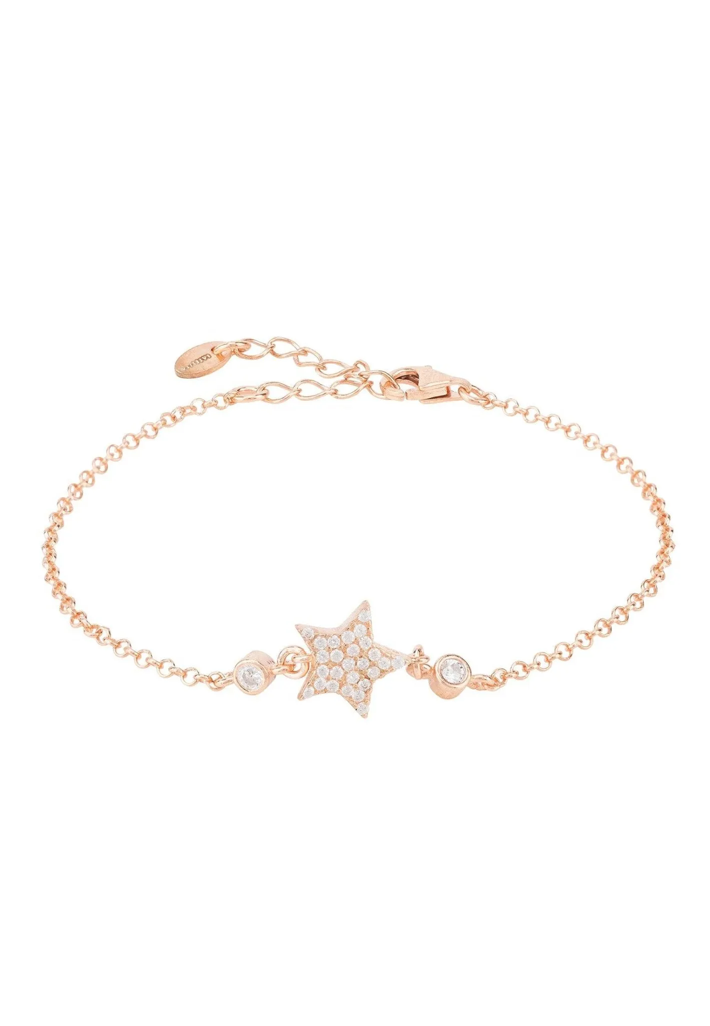 Star Lucky Bracelet White Rosegold