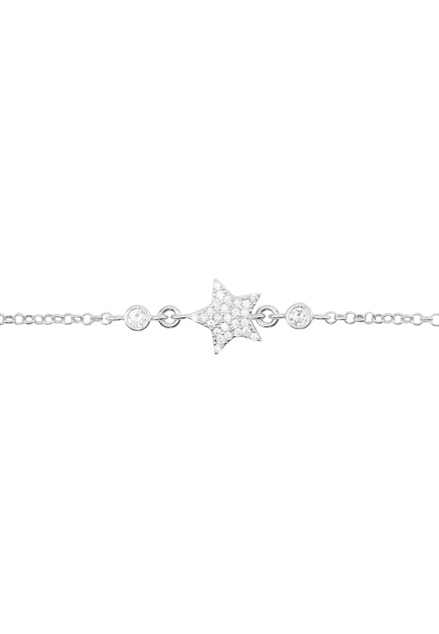 Star Lucky Bracelet White Silver