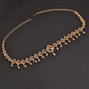 Sukkhi Superb Gold Plated Pearl Golden Kamarband for Women