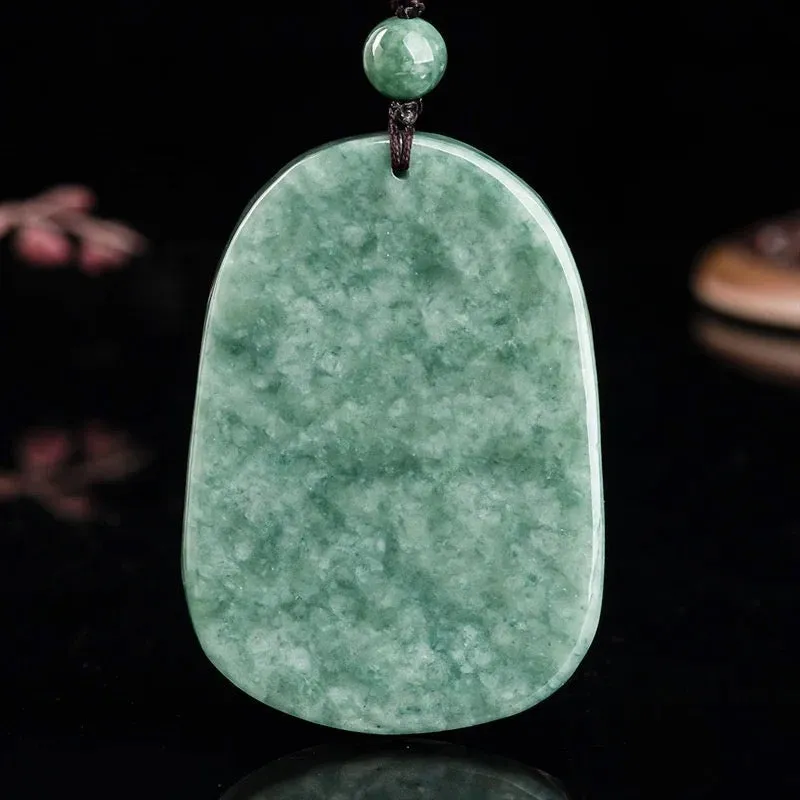 The Vault | Large Premium Hand Carved Dragon Jadeite Long Drop Necklace