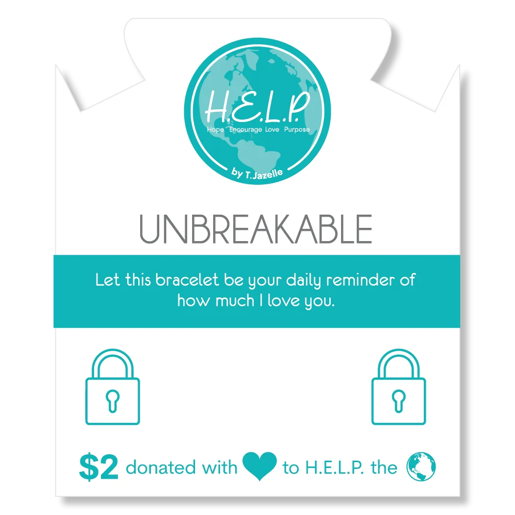 Unbreakable Charm with Green Yellow Jade Charity Bracelet