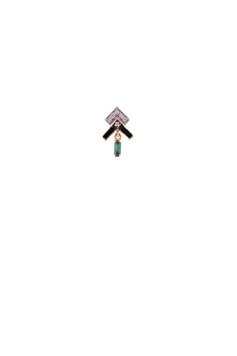 Vendome Diamond Emerald Earrings