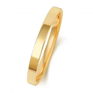 Wedding Band 18K Flat Court 2mm-1.15 Wedding  Ring WQ121EH/I