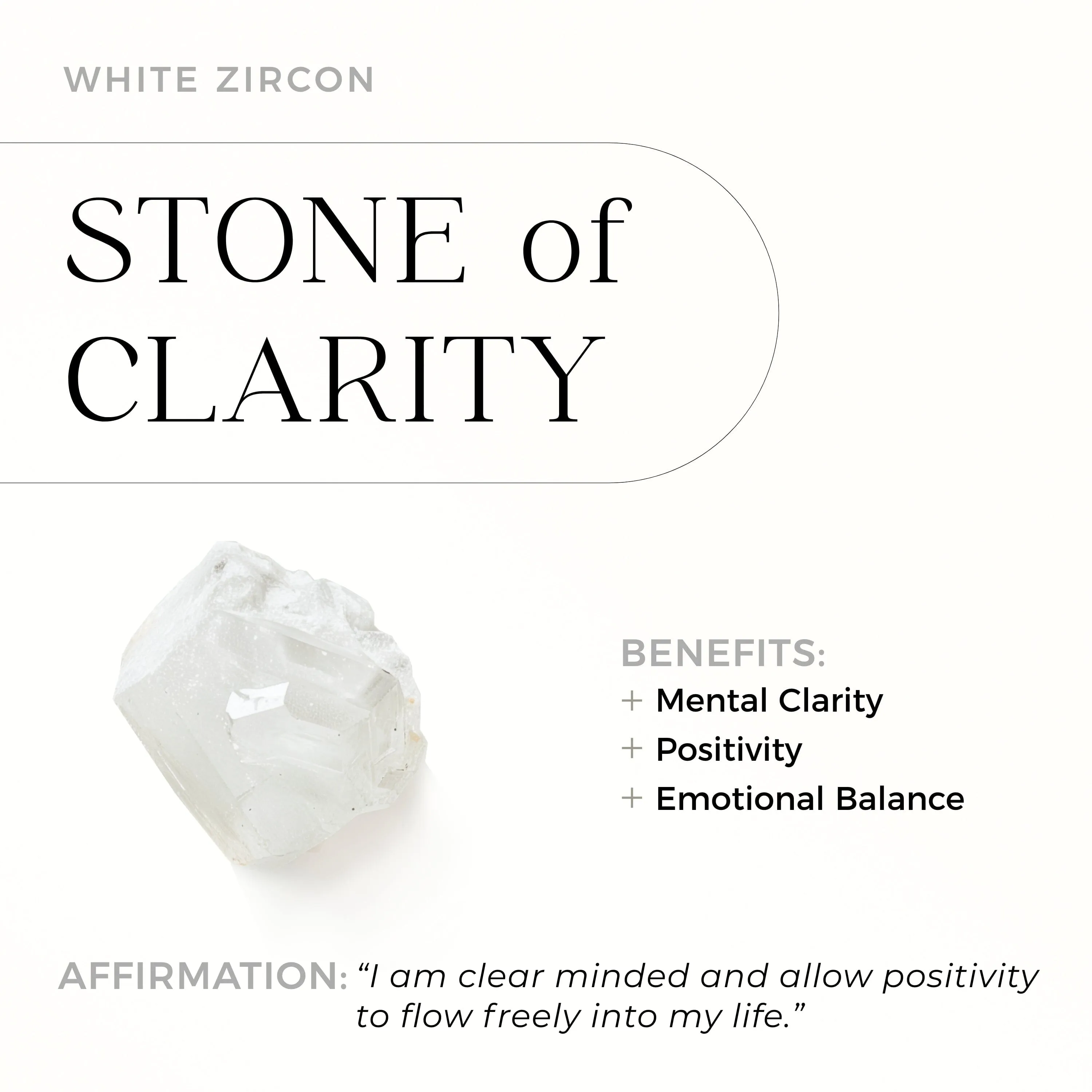 White Zircon Ring - Skyglow Band